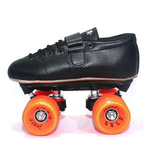 Zapatos de skate negros para niños, encaje con texto impreso en blanco, talla juvenil 4, Reino Unido, primavera de invierno, cuero sintético adecuado, Material superior, goma PU - Product Image 2