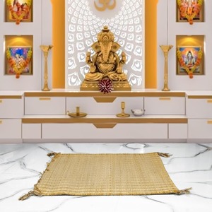 Alfombra ecológica de fibra de paja para picnic, yoga, tejida a mano con hierba de río. - Product Image 3