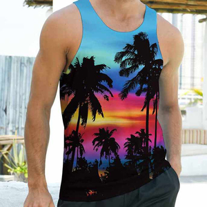 Men's Comfortable Breathable Knitted Tank Top Polyester/Cotton Quick Dry Wholesale Price - Product Image 3