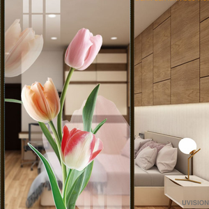 พิมพ์สติ๊กเกอร์ติดกระจกใสแบบกำหนดเอง - สติ๊กเกอร์กระจกใส - ตกแต่งหน้าต่างด้วยการพิมพ์ UV - Product Image 2