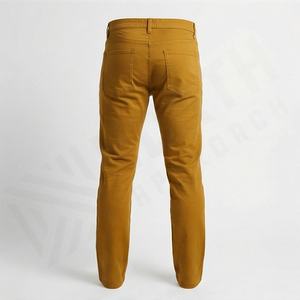 Men's Slim Fit Chinos Pants Casual Solid Color Trousers With Mid Waist Straight Pattern Premium <b>Fabric</b> Customized Color Wear - Product Image 2