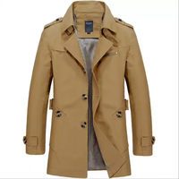 Long manteau d'extérieur imperméable de haute qualité pour hommes, veste coupe-vent d'hiver à fermeture éclair sur le devant, balle de randonnée