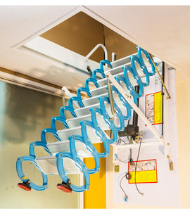 Nhà Máy bán hàng trực tiếp Heavy-Duty điện điều khiển từ xa Treo Tường Thang điện nâng gác mái Thang - Product Image 5
