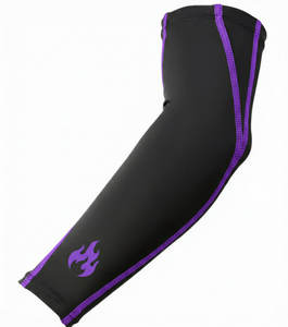 Manchons de compression pour bras sans couture, avec logo graphique personnalisé, protection UV pour sports de plein air, vente en gros - Product Image 4