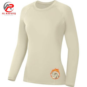 Hauts thermiques légers pour femmes, doublés en polaire, manches longues, imprimés, vêtements de sport pour la course à pied, le yoga, l'entraînement, l'hiver - Product Image 5