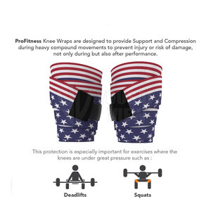 Powerlifting Genou Soutien Wrap Élastique Genou Wraps Pour Gym Compression Gym Formation Fitness Genou Wraps - Product Image 2