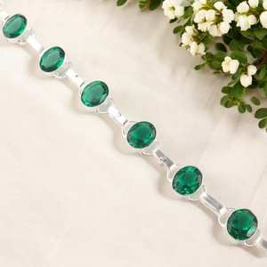 Pulsera de Plata de Ley 925 con Circonita, Joyería de Lujo Hecha a Mano, Diseño Clásico Simple para Mujer, Aniversario - Product Image 6