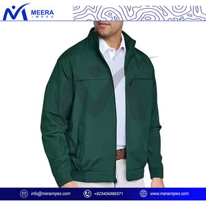 Veste coupe-vent légère pour hommes Design personnalisé avec fermeture à glissière avec logo brodé Idéal pour la randonnée, le personnel ou l'utilisation promotionnelle - Product Image 3
