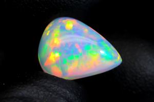 Amazing Ethiopian Opal Cabochon lisse poli en forme de poire Stone Nice Ethiopian Opal Gemstone Gift for Her - Product Image 5