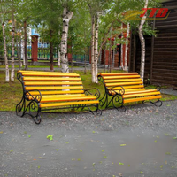 Banc de patio en fer antique contemporain TTD - Meubles d'extérieur