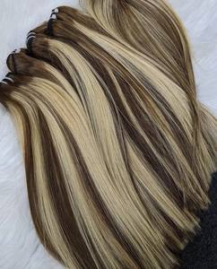 ผมมนุษย์สำหรับผู้หญิงผิวดำผมตรงสีเปียโนเป็นลอน - Product Image 1