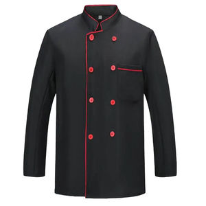 Camisas de uniforme Fantástico Chef Uniforme Stand Collar Catering Chef Camisa Unisex Adulto Cocina Chef Abrigo - Product Image 3