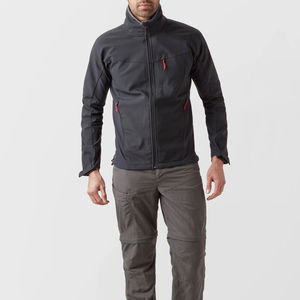 Chaqueta Softshell para Hombre, Todas las Tallas, Color Sólido, Diseño Personalizado, Transpirable, de Secado Rápido, con Cuello Alto y Logotipo Frontal, para la Temporada de Invierno - Product Image 3