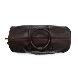 กระเป๋าดัฟเฟิลกหนังแบบพรีเมี่ยมพร้อมที่ปิดซิป-กระเป๋าเดินทางน้ำหนักเบาขนาดใหญ่สำหรับการใช้งานกลางแจ้ง - Product Image 5