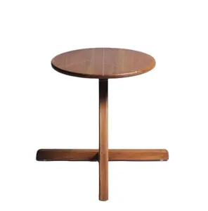 현대 동향 뜨거운 판매 뼈 인레이 미니멀리스트 나무 사이드 테이블 선형 황동 인레이 커피 차 엔드 테이블 거실