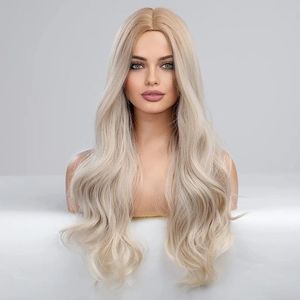 Wig rambut Remy candi kualitas tinggi 360 HD berenda dalam abu pirang alami & tampilan elegan