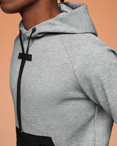 Sweat à capuche pour homme de qualité supérieure, avec fermeture éclair sur le devant, en tissu polaire doux et chaud, vêtement d'hiver, poche avant - Product Image 4