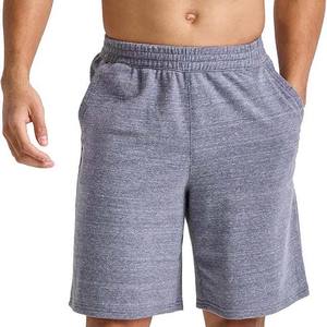 Venta al por mayor de los hombres de cintura media 100% poliéster algodón deportes entrenamiento pantalones de secado rápido pantalones cortos de los hombres con cierre de cordón ropa casual - Product Image 1
