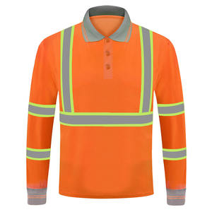 <b>Hi</b> <b>Vis</b> Reflective Safety Short Sleeve Polo T-<b>shirts</b> Workwear <b>Shirts</b> Men Construction Work Reflective <b>Shirts</b> - Product Image 2
