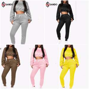 Ensemble de sport pour femmes, 2 pièces, vêtements d'entraînement, de Fitness, avec logo personnalisé - Product Image 6