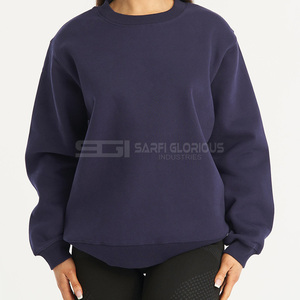 Sudadera de Cuello Redondo Extra Grande para Mujer, de Invierno, con Bordado Gráfico de Doble Cara, Tejida a Medida y de Alta Calidad - Product Image 1