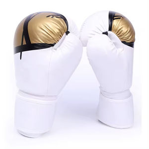 Guantes de boxeo de combate de cuero genuino con estampado de diseño personalizado para adultos, nuevo guante de color personalizado, boxeo de artes marciales - Product Image 3
