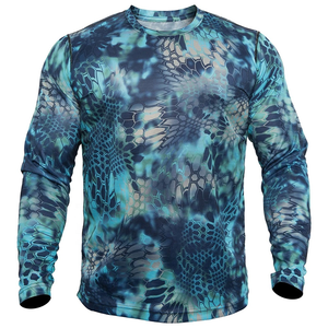 Camisetas de Camuflaje Personalizadas, Transpirables, de Poliéster/Algodón, Impresión por Sublimación Avanzada, Secado Rápido, Uniforme Táctico, MOQ Bajo, Pedidos Personalizados - Product Image 3