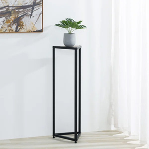 Macetero metálico de marca privada con soporte superior de madera para decoración de jardín y hogar con color y tamaños personalizados - Product Image 2
