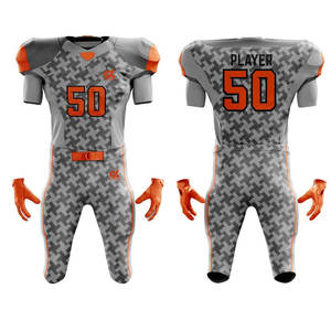 Precio al por mayor uniforme de fútbol americano ropa deportiva servicio OEM mejor Material personalizado uniforme de fútbol americano de alta resistencia - Product Image 1