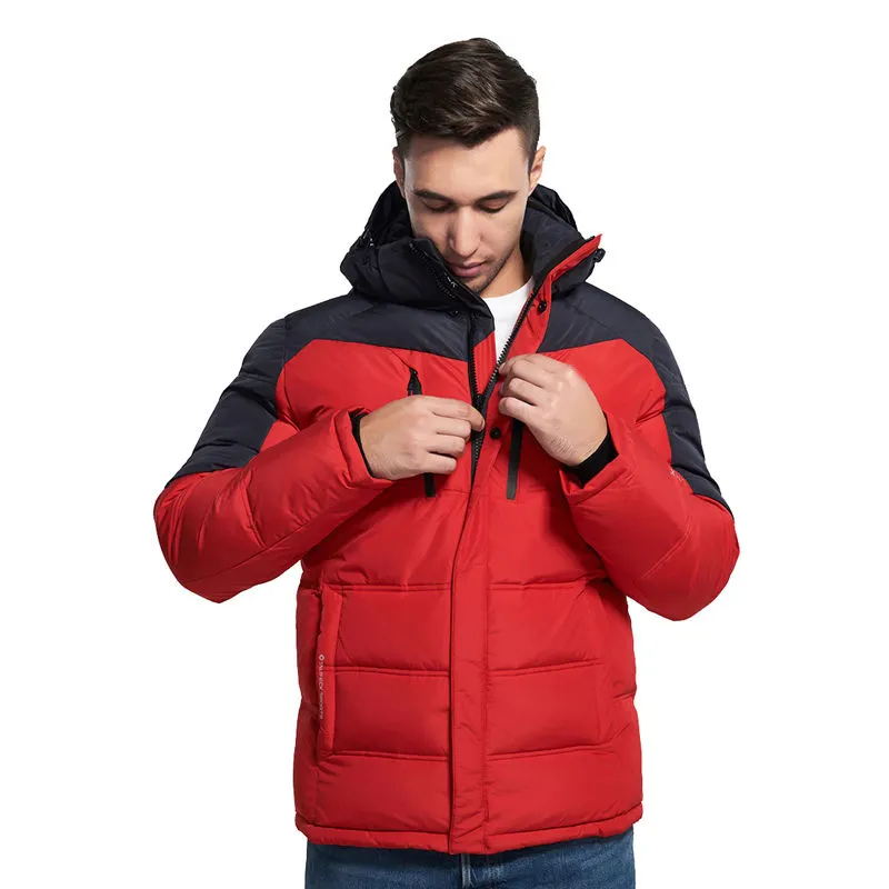 Осенне-зимняя теплая верхняя одежда брендовая облегающая Мужская куртка Повседневная ветровка мужская стеганая куртка