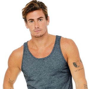 Vente au détail Fit 100% Airlume Peigné Anneau Filé Coton 32 Simple 4.2 oz Ardoise Unisexe Jersey Réservoir Côté Cousu Casual Muscle Style Lavé - Product Image 4