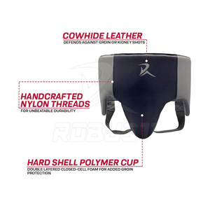 High Quality PU Leather Groin Guard New Design High <b>Protection</b> <b>Boxing</b> <b>Gear</b> for Men's MMA Training Wholesale - Product Image 5