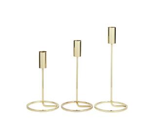 Portavelas de hierro forjado de Metal clásico Retro de lujo para decoración del hogar, accesorios de Navidad geométricos de tres patas - Product Image 6