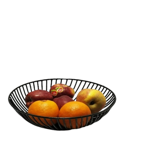 Cesta de Almacenamiento de Frutas Redonda de Metal, Moderna, Económica y Ecológica para Cocina, Venta al Por Mayor de Fábrica - Product Image 2