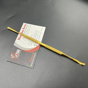 ที่ดันหนังกำพร้าเล็บแบบสองด้าน ทำจากสแตนเลสสีทอง สำหรับล้างเจลขัดเล็บ ราคาโรงงาน - Product Image 1