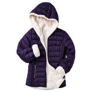 <b>Men's</b> Trending <b>Sherpa</b> Lined Winter <b>Jacket</b> Outdoor Waterproof Warm Bubble Coats High Street Style Quilted <b>Fleece</b> Puffer - Product Image 3