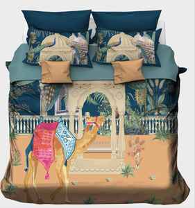 <b>King</b> <b>Size</b> Polyester/Organic Cotton 200TC All-Season Customized Printed Bedding Sets Pillowcases Modern Design for Home Hotel Use - Product Image 3