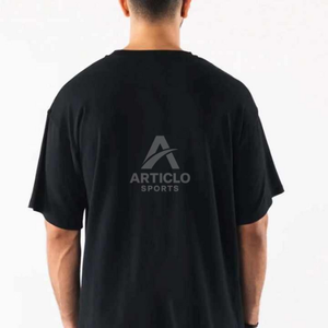 Fabricant de gros T-shirt uni T-shirt en coton épais pour homme T-shirt graphique personnalisé surdimensionné T-shirt à impression bouffante 3D pour hommes - Product Image 4