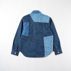 เสื้อยีนส์ผ้าฝ้ายแขนยาวลำลองของผู้ชายเสื้อนิตติ้งเสื้อยืนปรับแต่งโลโก้ยอดนิยมสำหรับ100% - Product Image 1