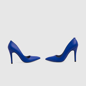 Women's High Heel Pumps Slip-On Ankle <b>Sandals</b> Spike Heels PU Leather Upper Cushioned Insole Lightweight Breathable Pointed Toe - Product Image 3