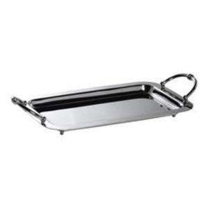 Plateau de service en acier inoxydable avec base antidérapante pour un service sécurisé et un ajout élégant à toute configuration de salle à manger ou de buffet - Product Image 6