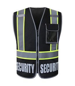 Vêtements de travail de sécurité réfléchissants, éclairage du trafic à haute visibilité nocturne, Construction de routes d'urgence gilet à haute visibilité pour l'extérieur - Product Image 1