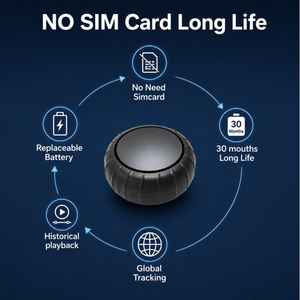 Traceur <span class=keywords><strong>GPS</strong></span> PT03 compatible, batterie de remplacement 1000 mAh, 30 mois d'autonomie, sans carte SIM requise, étanche IP65, balise <span class=keywords><strong>GPS</strong></span> pour actifs avec application - Product Image 5