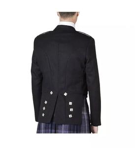 Vente en gros Prince Charlie Gilet pour homme Veste Kilt Society de haute qualité avec traitement enduit à col montant - Product Image 5
