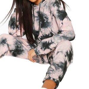 High Quality Sublimation Printing Tracksuits For Woman Thick Custom Printing Sweatpants and Hoodie <b>Set</b> For Women Tracksuit 2027 - Product Image 3