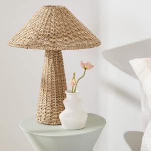 Woven sea grass <b>desk</b> lamp natural straw seagrass light lamps table & floor lighting accessory - Product Image 3