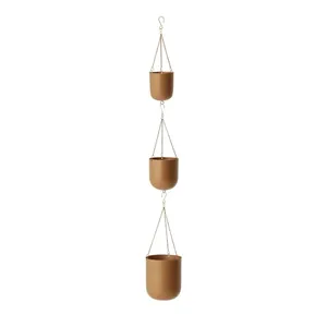 Jardinière suspendue en métal plaqué or pour jardin, pot de fleurs en métal, seau, vente chaude, élégant, durable pour la décoration de la maison - Product Image 4