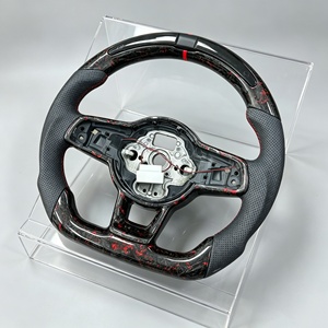 Volant en fibre de carbone véritable pour Volkswagen VW MK7 Golf 7 MK6 Golf 6 <span class=keywords><strong>GTI</strong></span> MK8.5 MK8 - Product Image 4