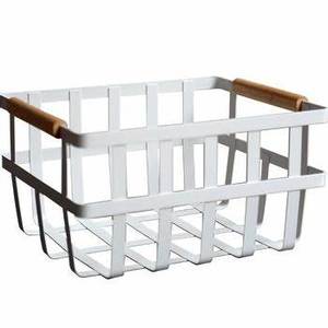 Nordic Gold Kitchen ตะกร้าเก็บอาหารในครัวเรือนลวดโลหะตะกร้าซักผ้าพร้อมที่จับ - Product Image 6