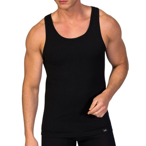 Shadow Linewear <b>Black</b> Cotton <b>Vest</b> for Men Sleeveless Soft Air Circulation Stretch Fabric Developed for Daily Movement Comfort - Product Image 2